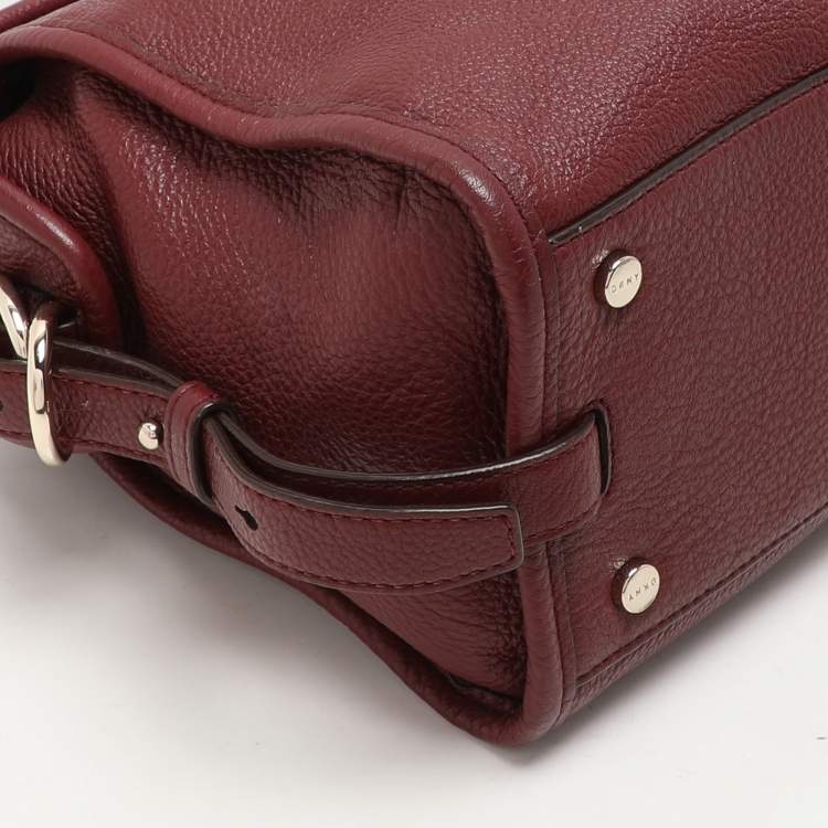 Pre Owned DKNY Burgundy Leather Satchel