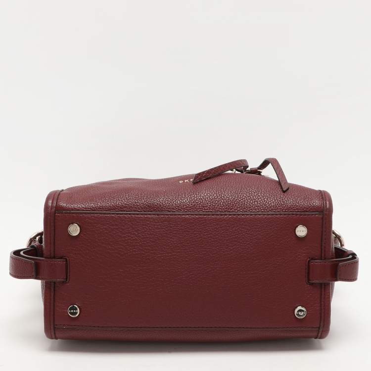 Pre Owned DKNY Burgundy Leather Satchel