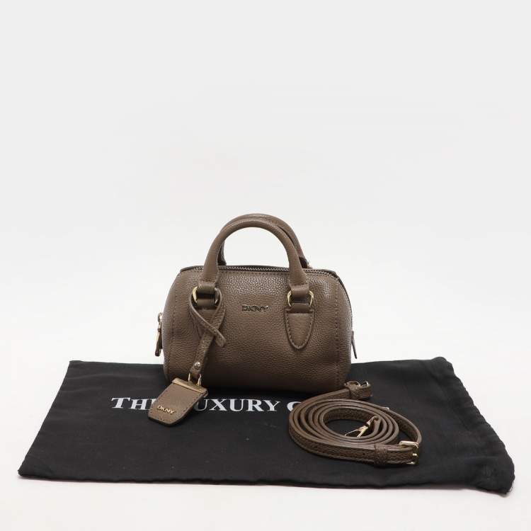 Pre Owned Dkny Beige Leather Satchel