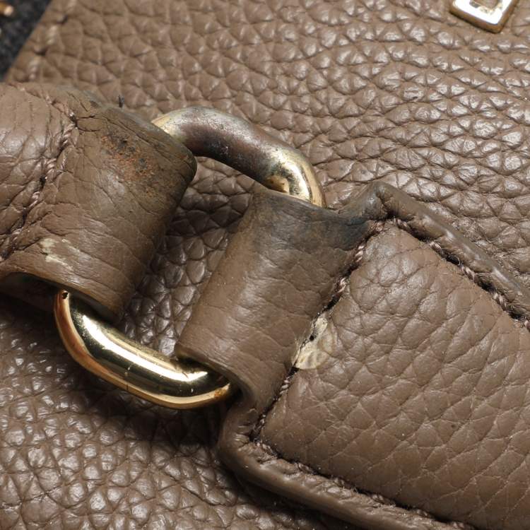 Pre Owned Dkny Beige Leather Satchel