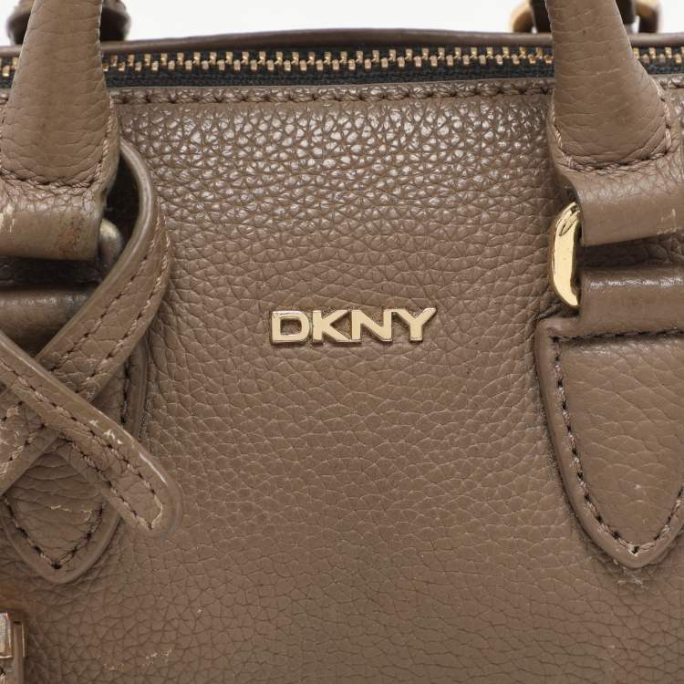 Pre Owned Dkny Beige Leather Satchel