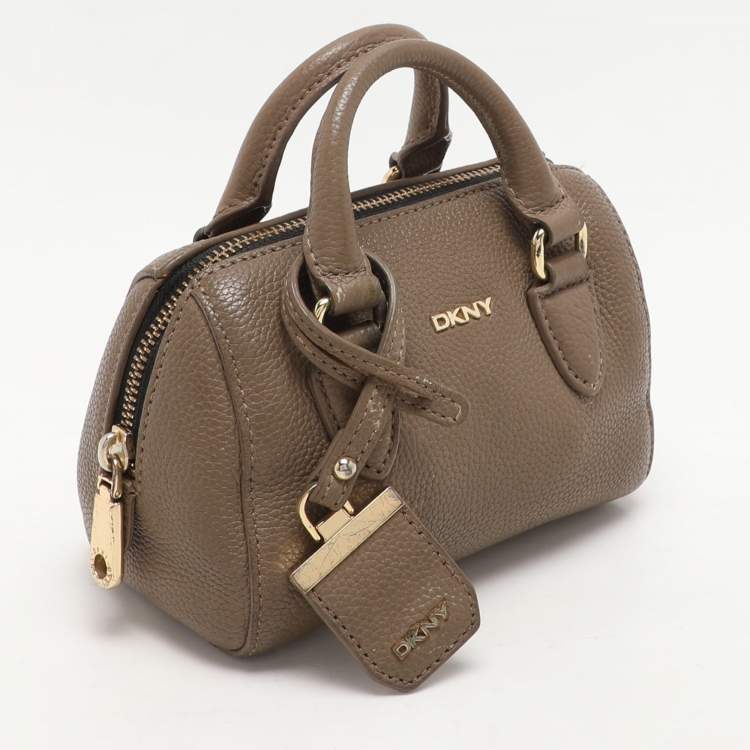 Pre Owned Dkny Beige Leather Satchel