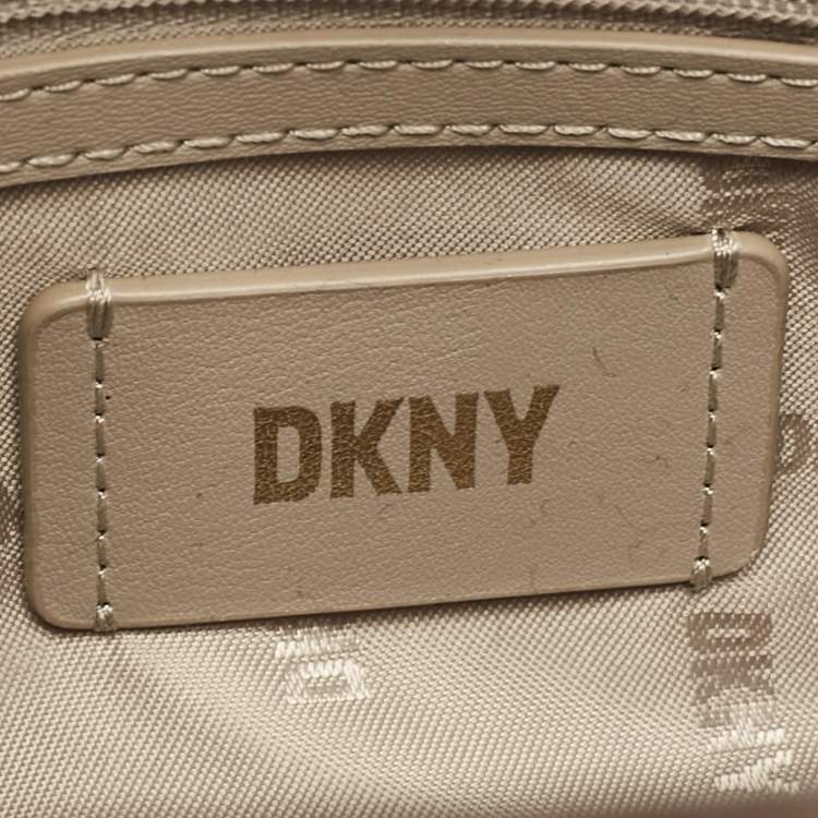 Pre Owned Dkny Brown Leather Small Alison Tote