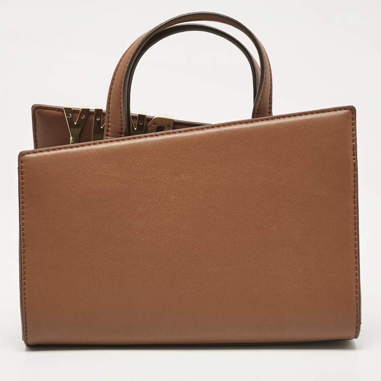 Pre Owned Dkny Brown Leather Small Alison Tote