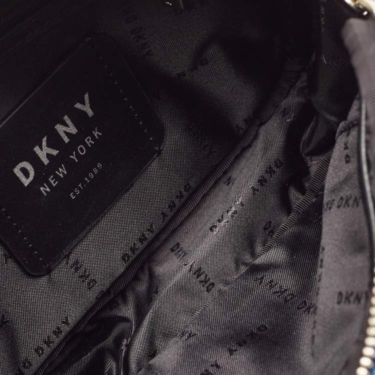 Pre Owned DKNY Blue Denim Abby Camera Crossbody Bag
