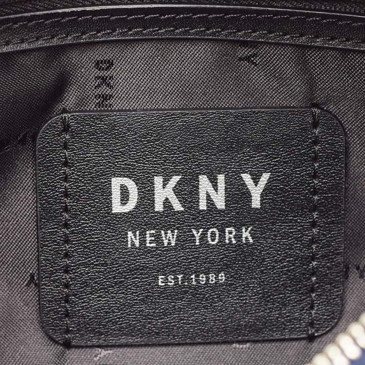 Pre Owned DKNY Blue Denim Abby Camera Crossbody Bag