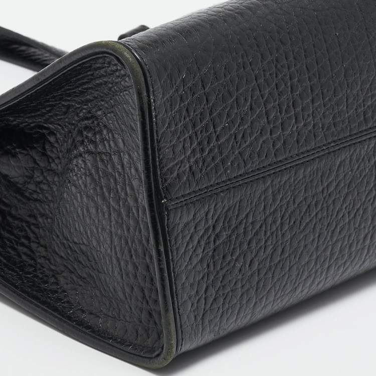 Pre Owned DKNY Black Grain Leather Beekman French Tote