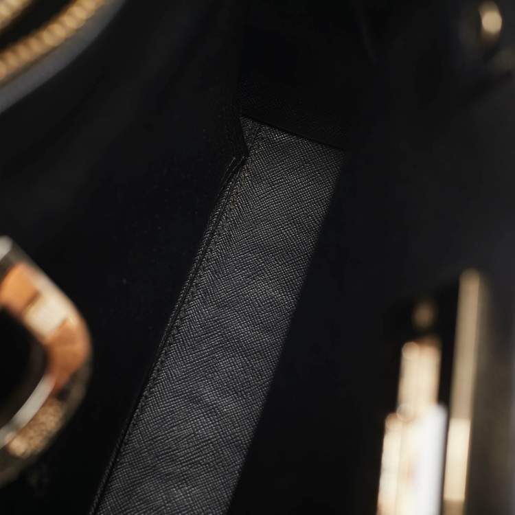 Pre Owned DKNY Black Grain Leather Beekman French Tote