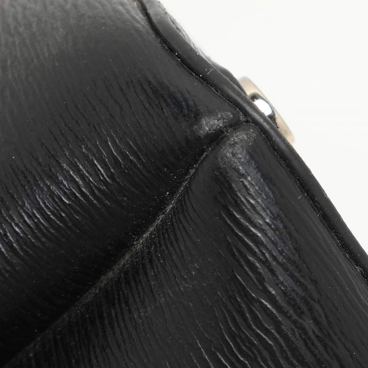 Pre Owned DKNY Black Textured Leather Paige Tote