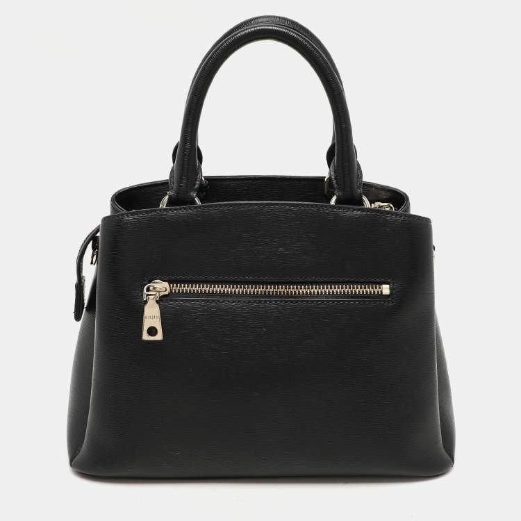 Pre Owned DKNY Black Textured Leather Paige Tote