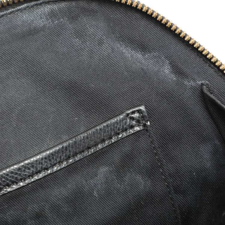 Pre Owned DKNY Black Leather Dome Satchel