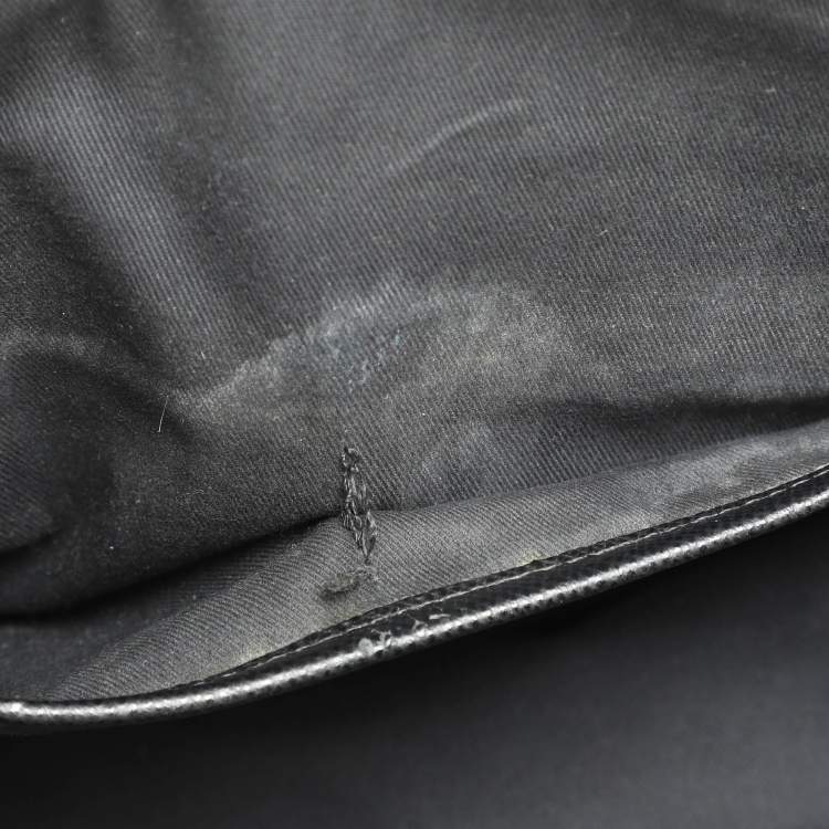 Pre Owned DKNY Black Leather Dome Satchel