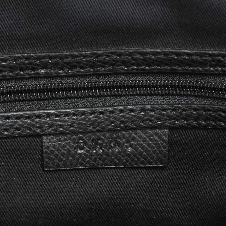 Pre Owned DKNY Black Leather Dome Satchel