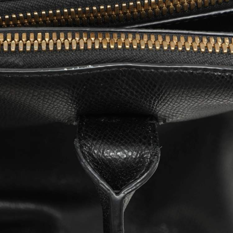 Pre Owned DKNY Black Leather Dome Satchel