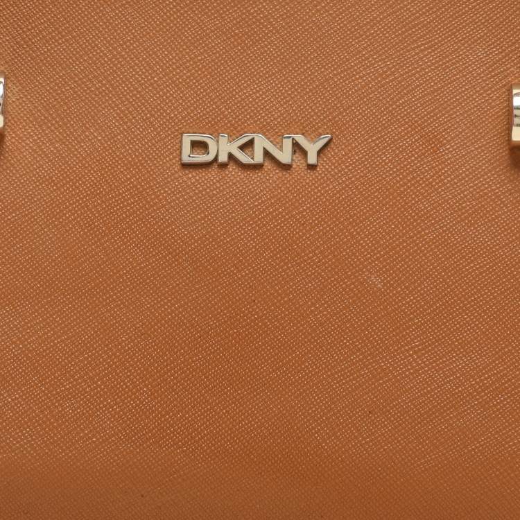 Pre Owned DKNY Brown Leather Bryant Park Satchel