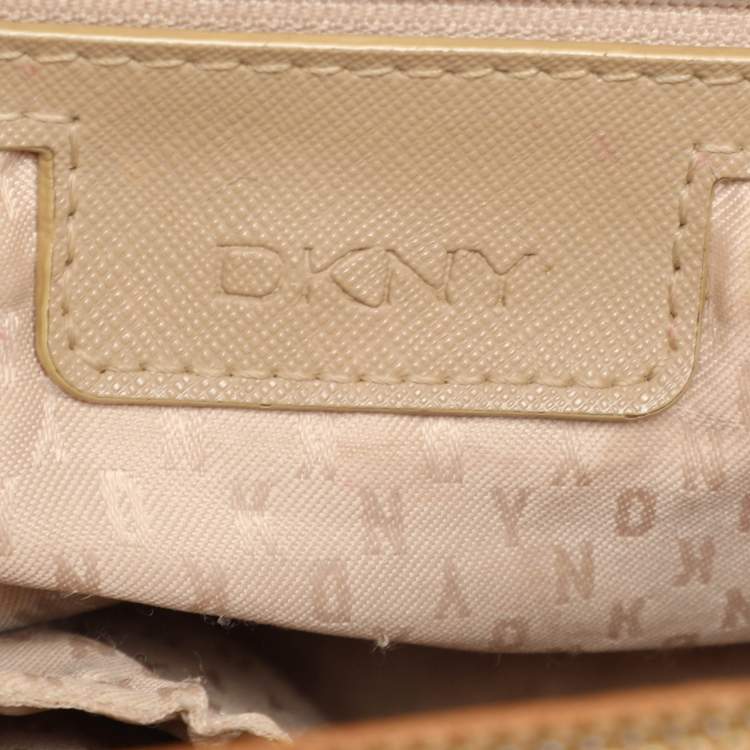 Pre Owned DKNY Brown Leather Bryant Park Satchel
