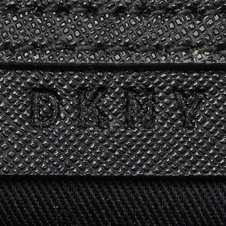 Pre Owned DKNY Light Grey Saffiano Leather Chain Tote
