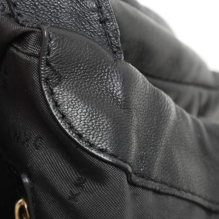 Pre Owned Dkny Black Quilted Leather Chain Flap Crossbody Bag