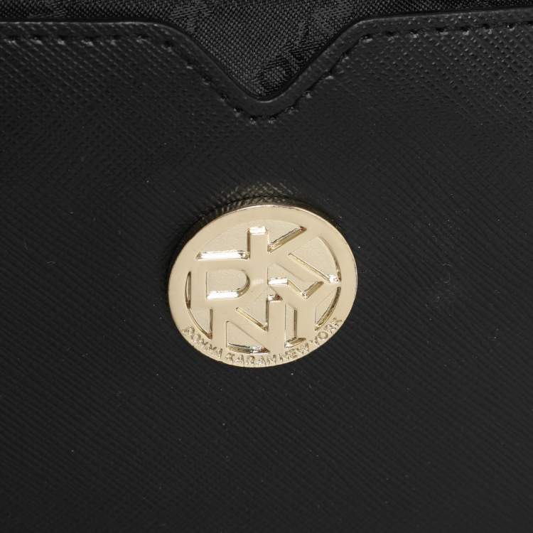 Pre Owned Dkny Black Canvas and Leather Donna Karan Satchel
