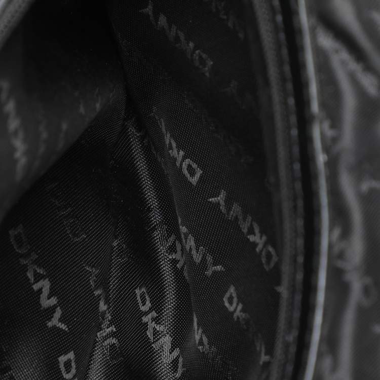 Pre Owned Dkny Black Canvas and Leather Donna Karan Satchel