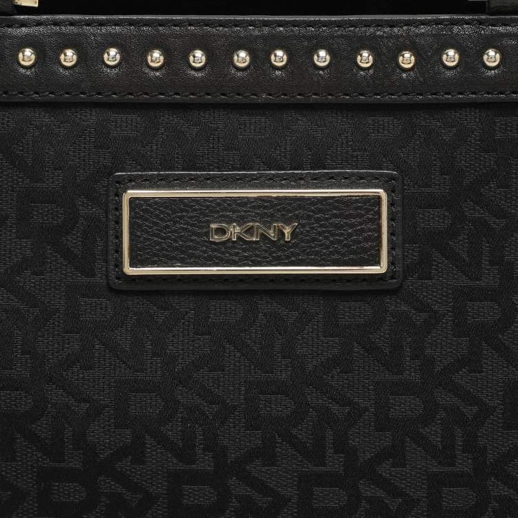 Pre Owned Dkny Black Canvas and Leather Donna Karan Satchel