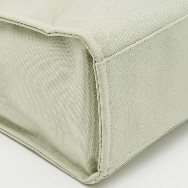 Pre Owned DKNY Mint Green Canvas Medium Noa Tote