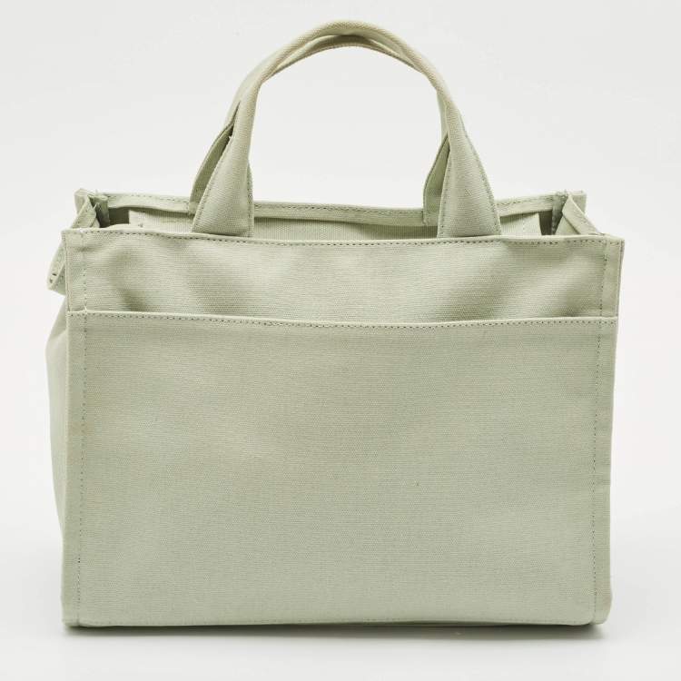 Pre Owned DKNY Mint Green Canvas Medium Noa Tote