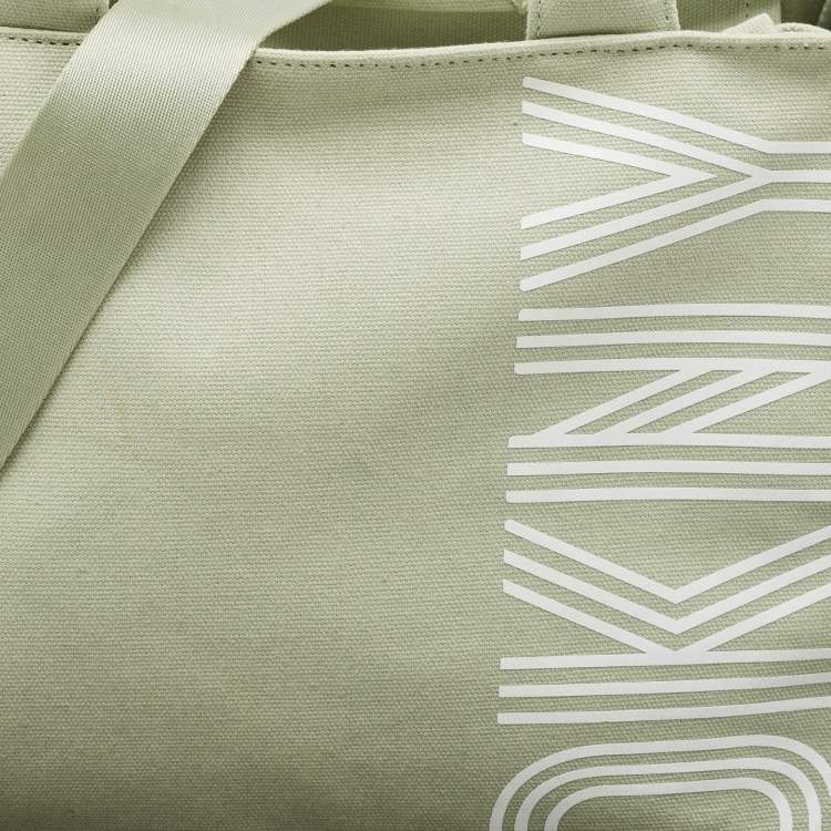 Pre Owned DKNY Mint Green Canvas Medium Noa Tote