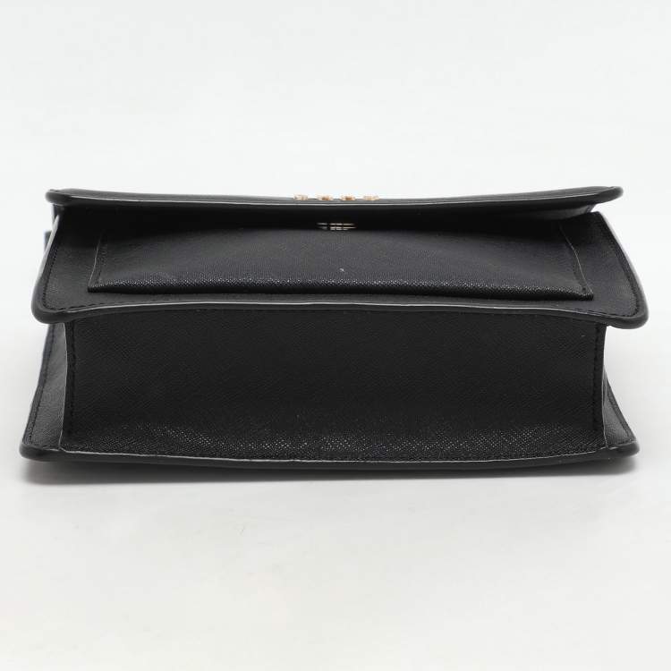 Pre Owned DKNY Black Leather Bryant Park Crossbody Bag