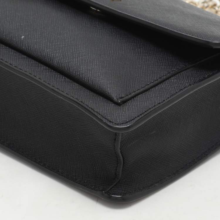 Pre Owned DKNY Black Leather Bryant Park Crossbody Bag