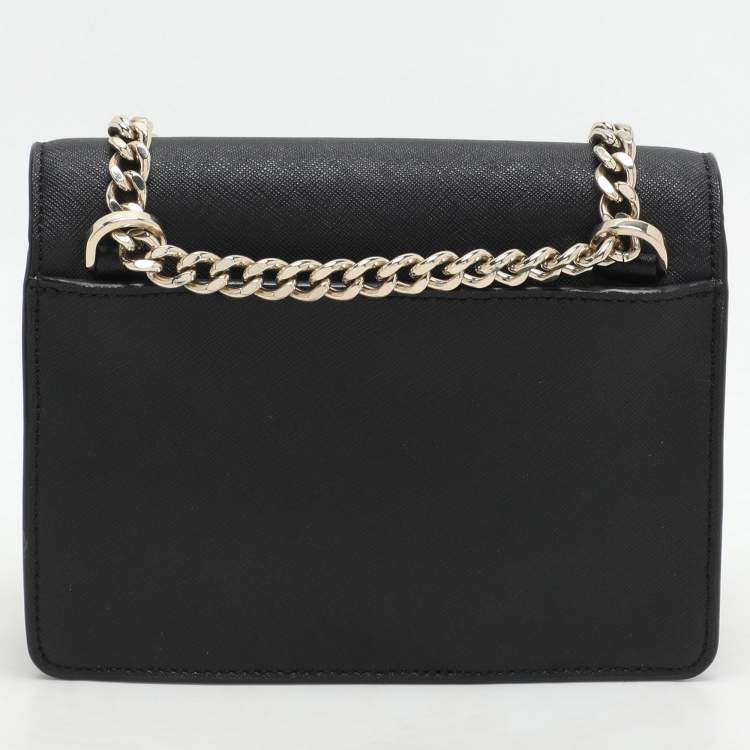 Pre Owned DKNY Black Leather Bryant Park Crossbody Bag