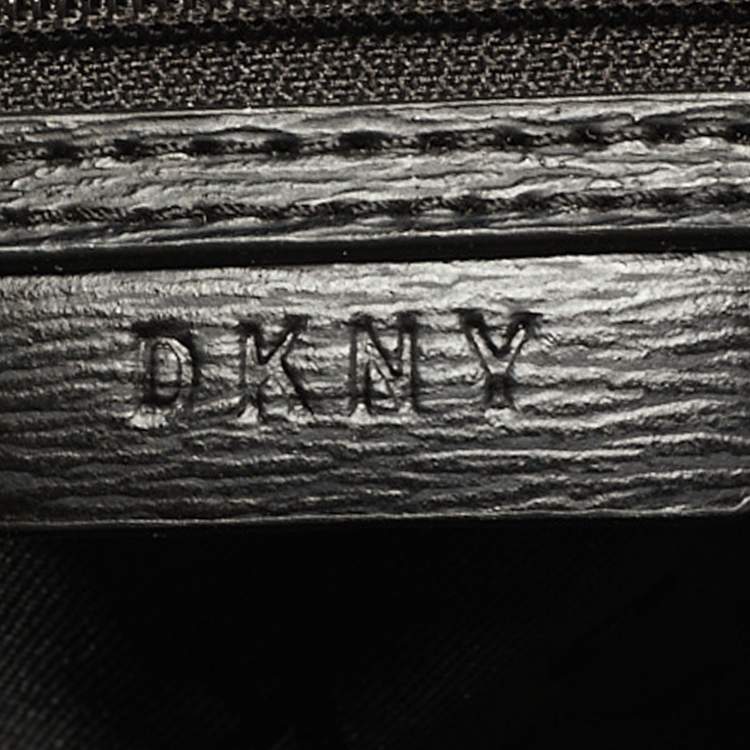 Pre Owned DKNY Brown Textured Leather Bryant Tote