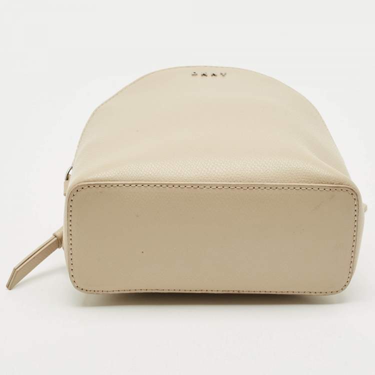 Pre Owned DKNY Off Leather Mini Bryant Backpack Crossbody Bag
