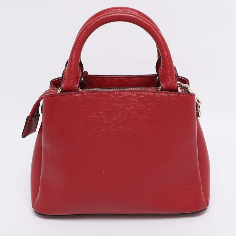 Pre Owned DKNY Red Leather Paige Tote