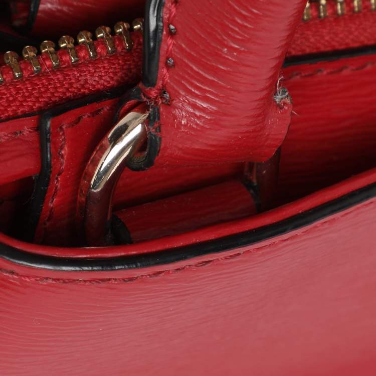 Pre Owned DKNY Red Leather Paige Tote