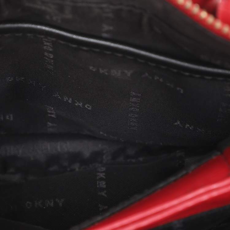 Pre Owned DKNY Red Leather Paige Tote