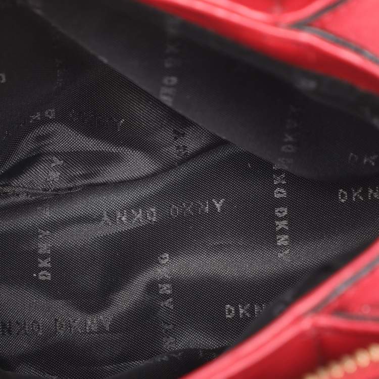 Pre Owned DKNY Red Leather Paige Tote