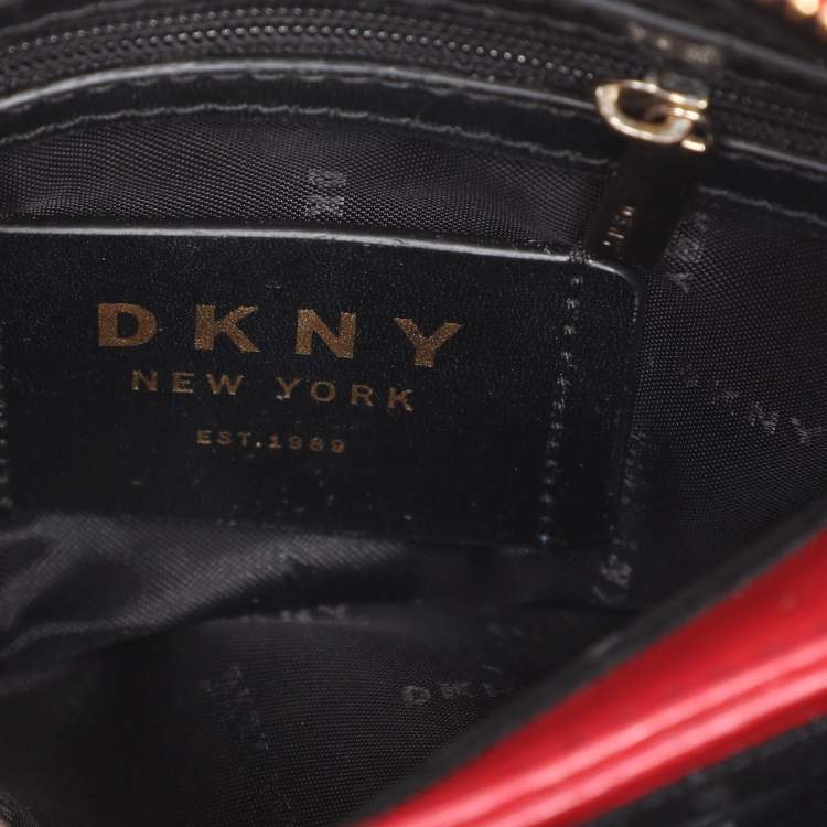 Pre Owned DKNY Red Leather Paige Tote