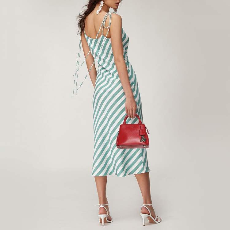 Pre Owned DKNY Red Leather Paige Tote