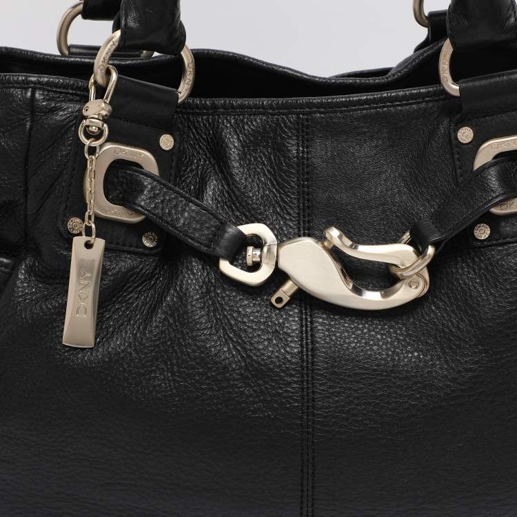 Pre Owned Dkny Black Leather Satchel