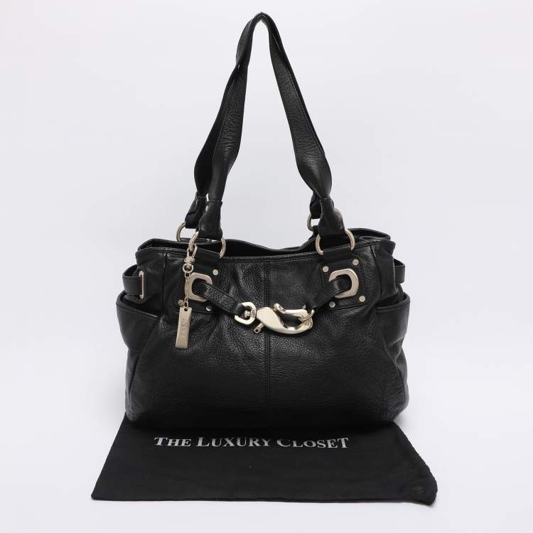 Pre Owned Dkny Black Leather Satchel