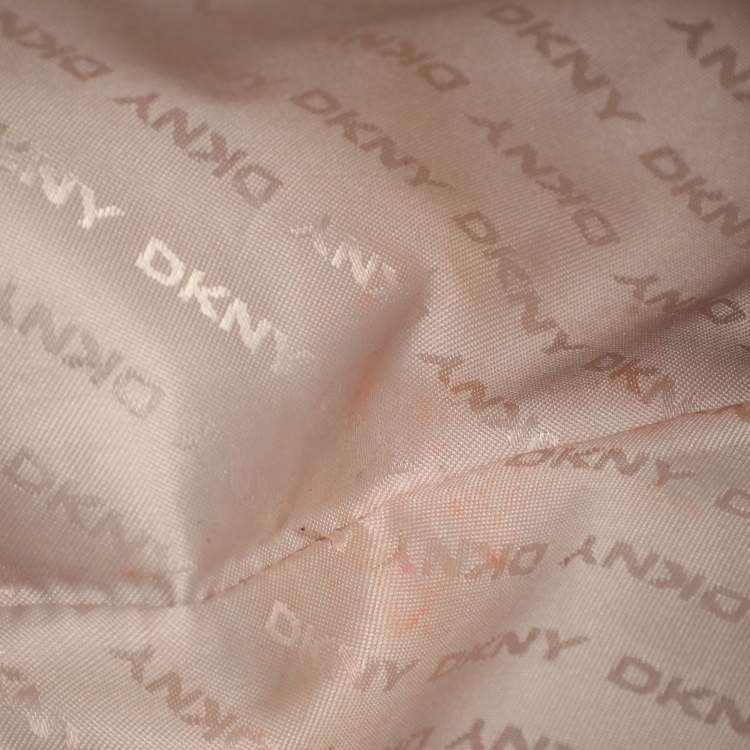 Pre Owned DKNY Green Saffiano Leather Robinson Double Zip Tote