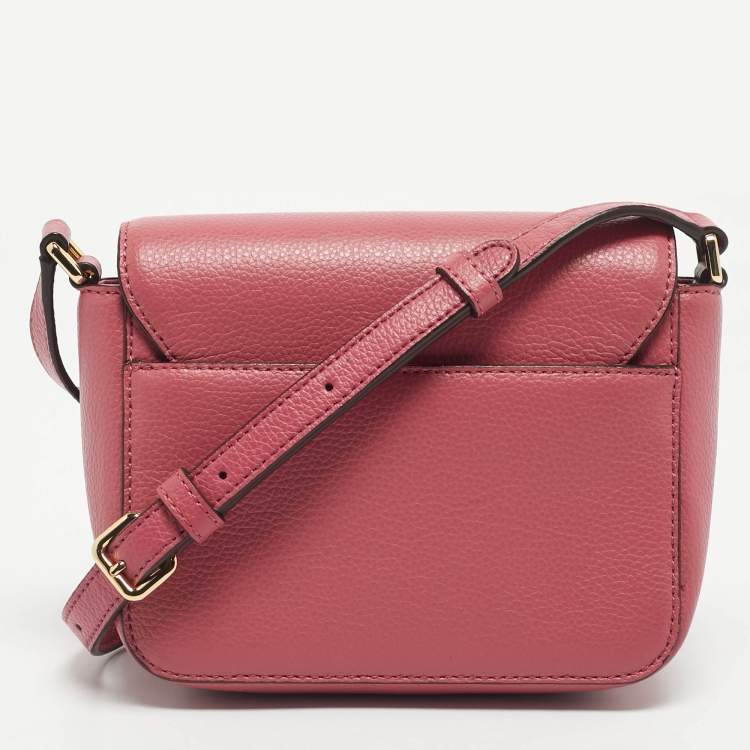 Pre Owned DKNY Pink Leather Elissa Crossbody Bag