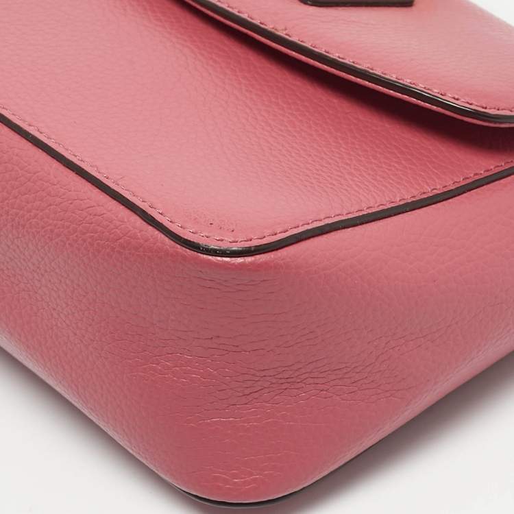 Pre Owned DKNY Pink Leather Elissa Crossbody Bag