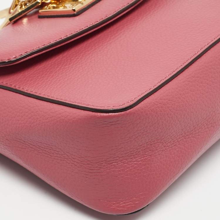 Pre Owned DKNY Pink Leather Elissa Crossbody Bag