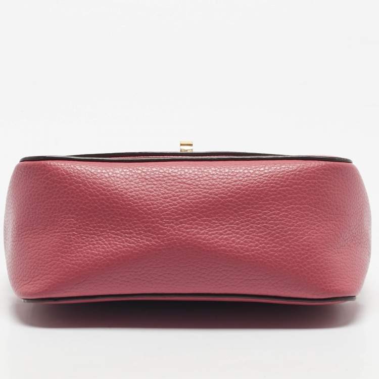Pre Owned DKNY Pink Leather Elissa Crossbody Bag