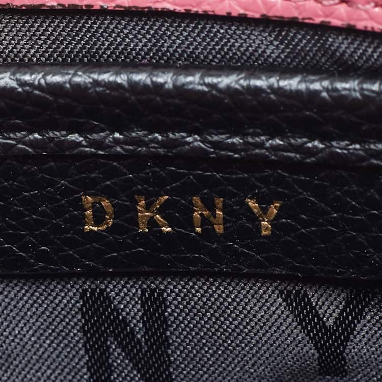 Pre Owned DKNY Pink Leather Elissa Crossbody Bag