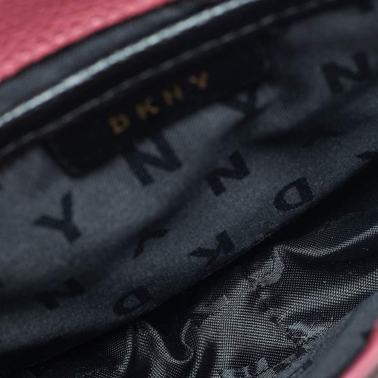 Pre Owned DKNY Pink Leather Elissa Crossbody Bag