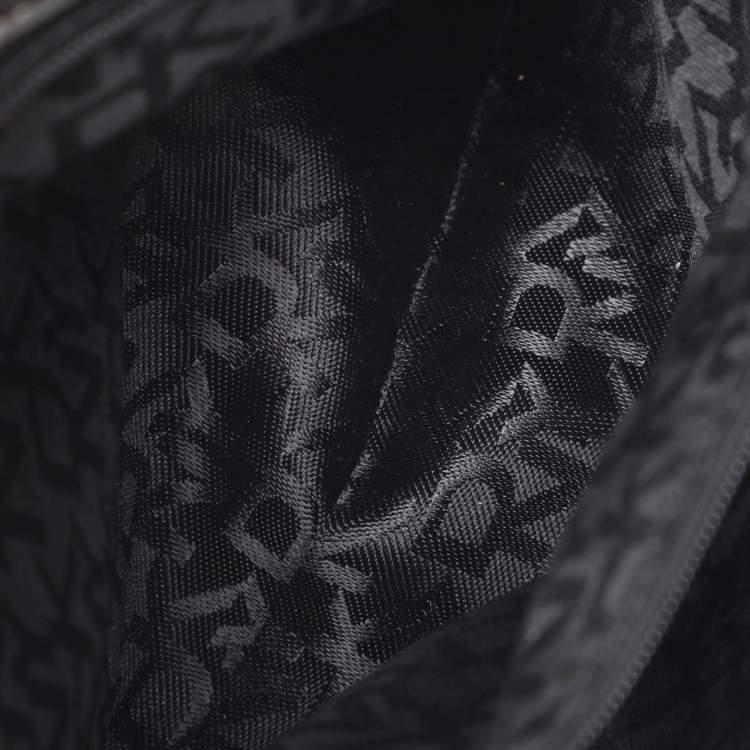 Pre Owned DKNY Navy Blue Lizard Embossed Leather Bryant Crossbody Bag