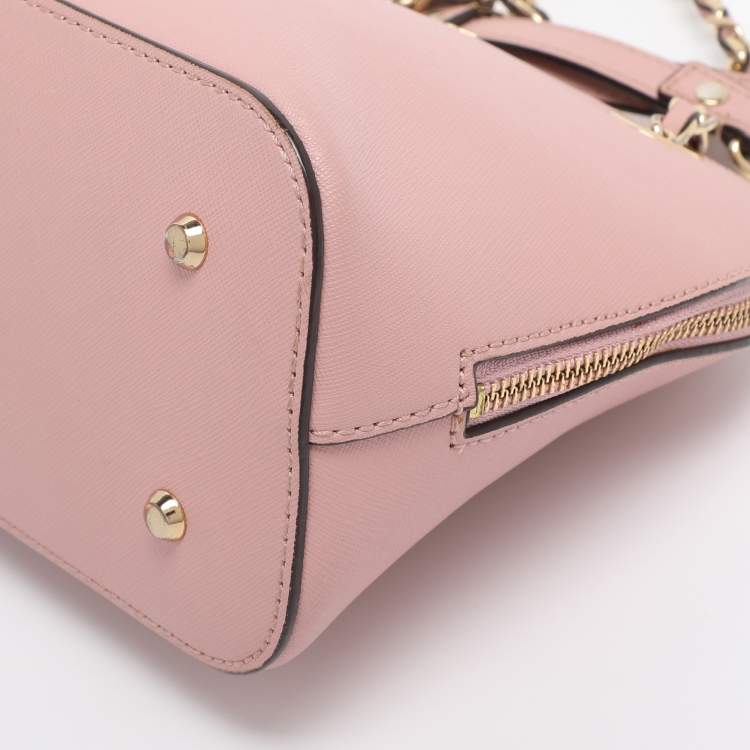 Pre Owned DKNY Pink Leather Shoulder Bag